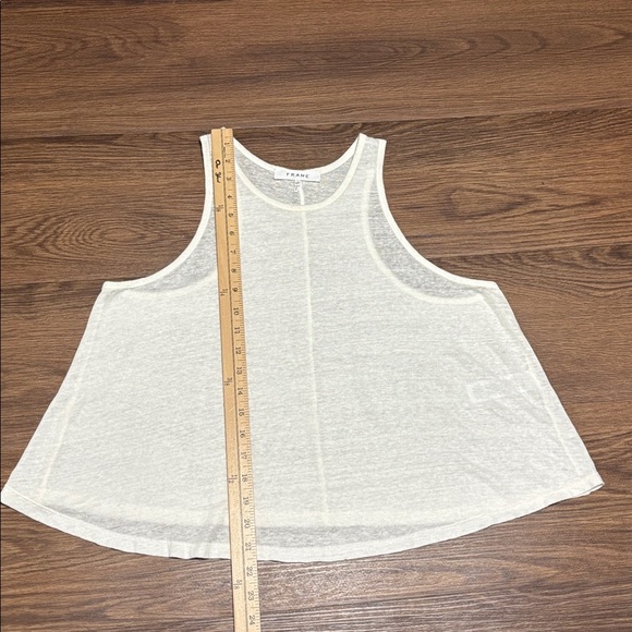 Frame Denim Cream Sleeveless Top - Picture 5 of 6